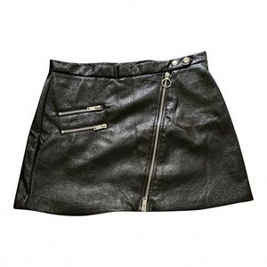 Forever 21 Black Faux Leather Skirt
